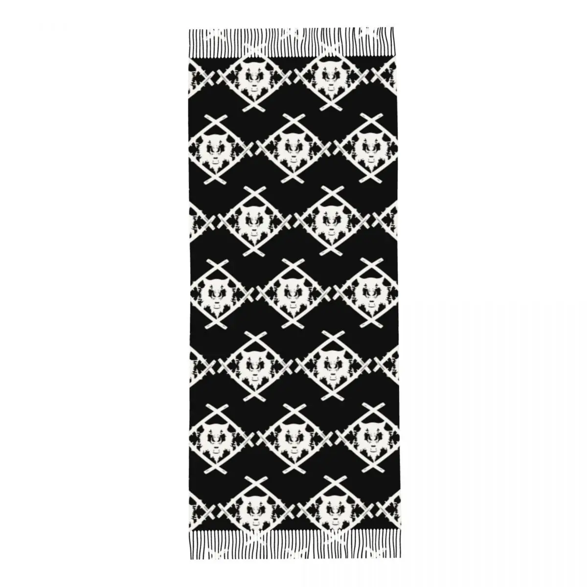 Xavier Wulf Merch Xavier Wulf Logo Scarf Tassel Scarves for Women Soft Warm Shawls and Wraps Long Fall Winter Shawl Wrap