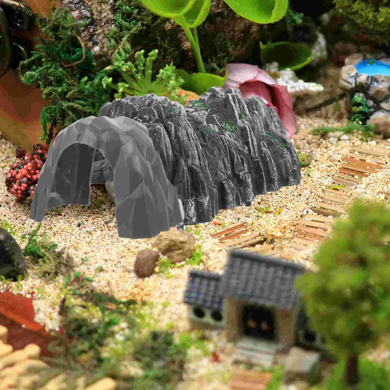 2 Pcs Simulation Tunnel Toy Funny Decorate Playing Train Buildings and Accessories Plastic Model Railway Scenery