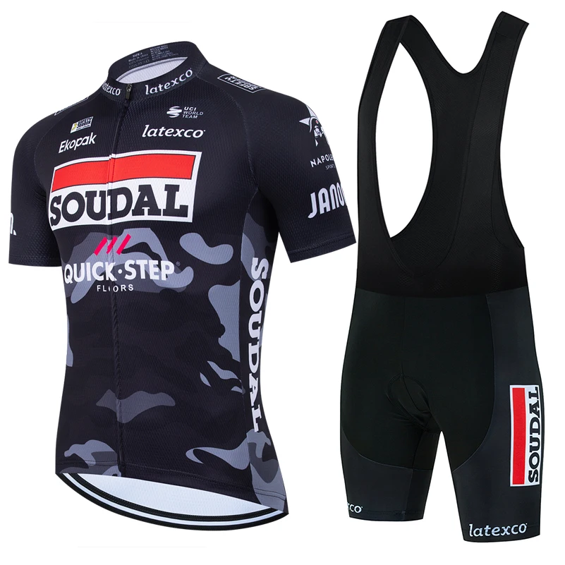 

Soudal Quick Step Cycling Jersey Set 2025 Men NEW Summer Cycling Clothing MTB Road Shirt Bicycle Bib Shorts Maillot Ciclismo