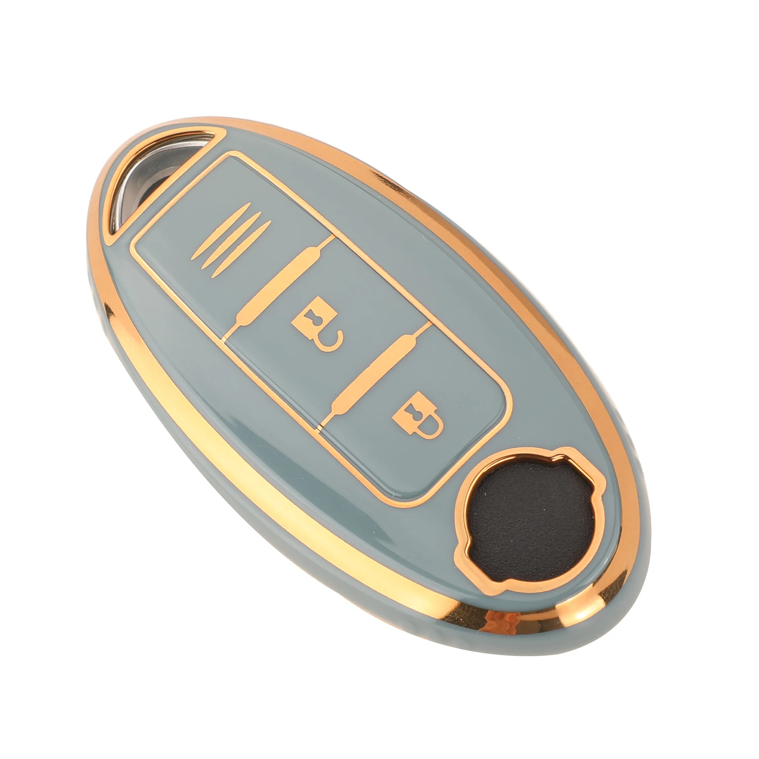 jingyuqin New Arrival TPU Car Key Shell Case Fob For Nissan ALTIMA MAXIMA Murano Versa Teana Sentra 2 Buttons Smart Key