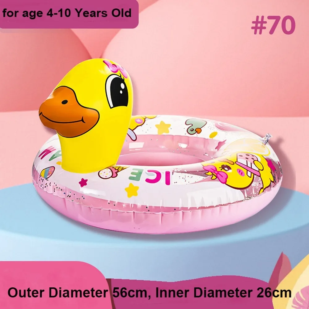 

Прозрачное двухслойное утолщенное кольцо для плавания с кристаллами, оборудование для аквапарка из ПВХ, детское поплавковое кольцо для подмышек, универсальный спасательный круг