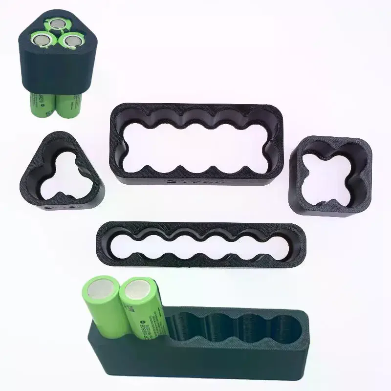 1/4Pcs 21700 Lithium Battery Spot Welding Fixture - Special Manual Welding Fixed Bracket Mold for Battery Assembly
