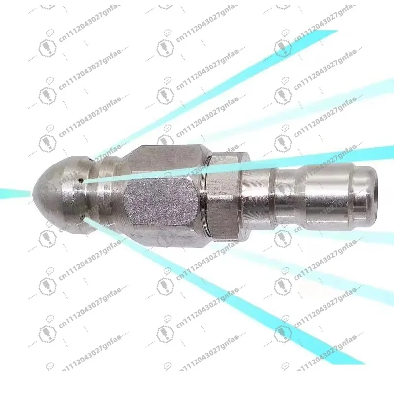 Pressure Washer Sewer Jet Nozzle with Stainless Steel Mini Compact Durable Sewer Jet Nozzle, Pressure Drain Jet Hose Nozzle