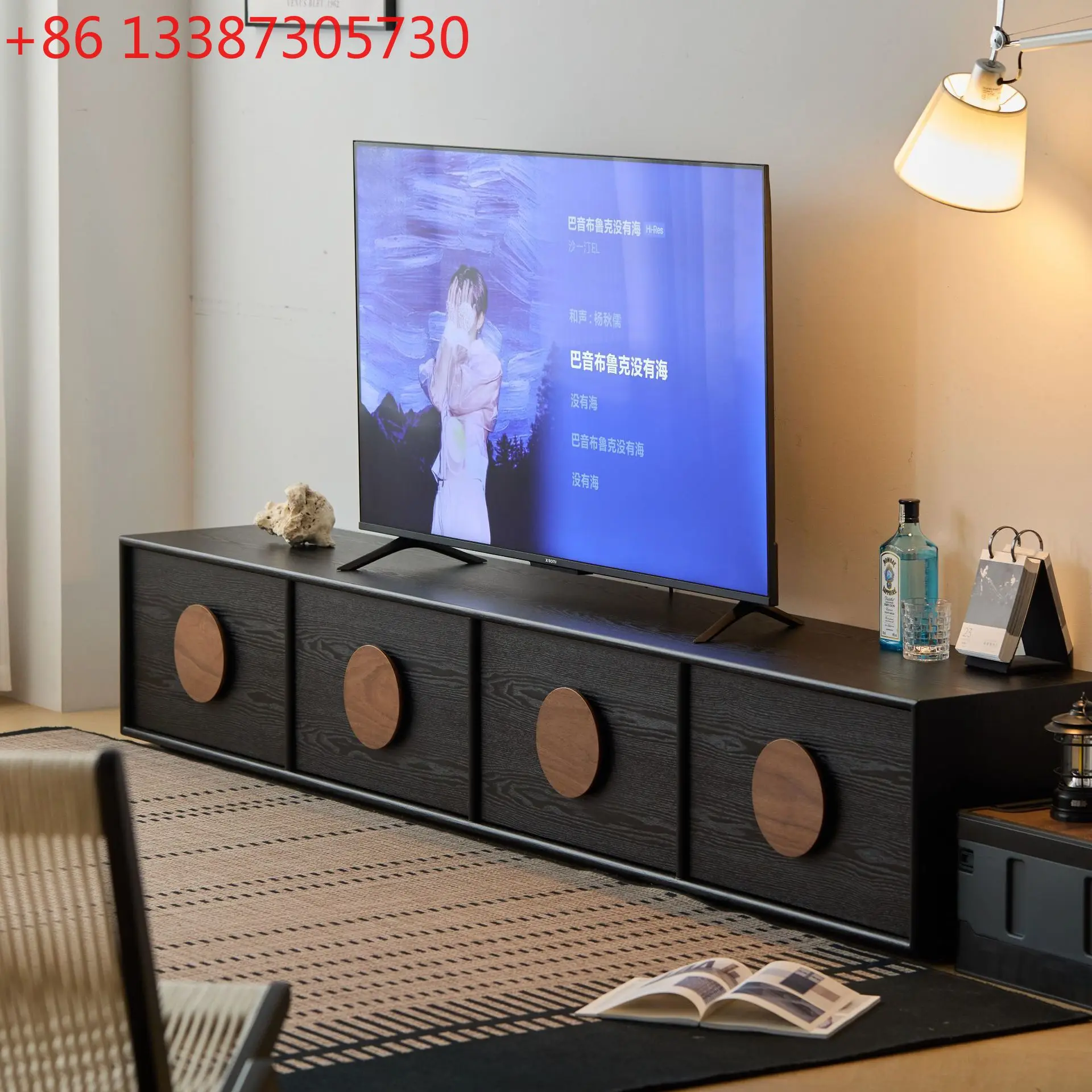 

Medieval solid wood TV cabinet French retro style TV cabinet