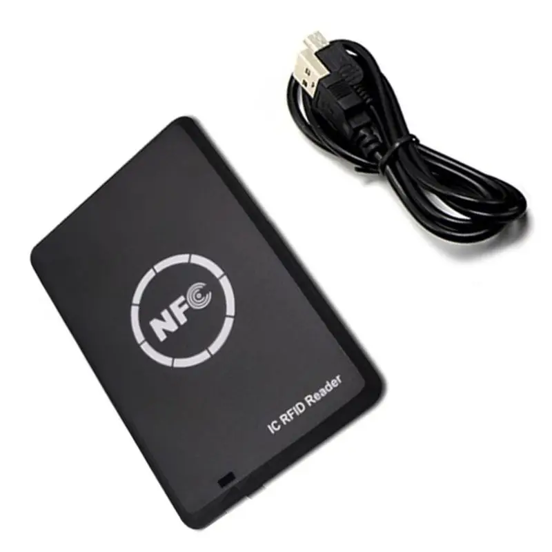 ABZZ-IC RFID Card Reader RFID Copier Duplicator Smart Card Reader Writer 13.56Mhz Encrypted Programmer