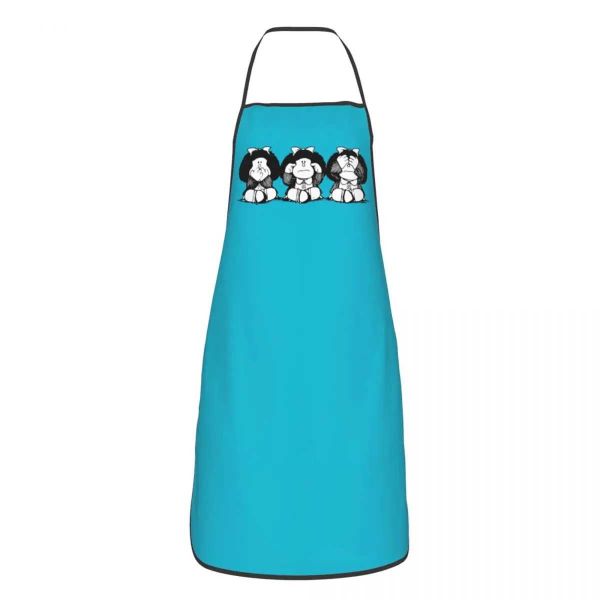 Unisex Humor Mafalda Kitchen Chef Cooking Baking Apron Women Men Quino Cartoon Manga Tablier Cuisine for Gardening