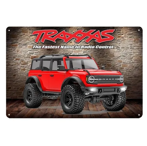 Metallposter RC-Auto Blechschild Plakette Traxxas Trx4 Bronco Rock Crawler