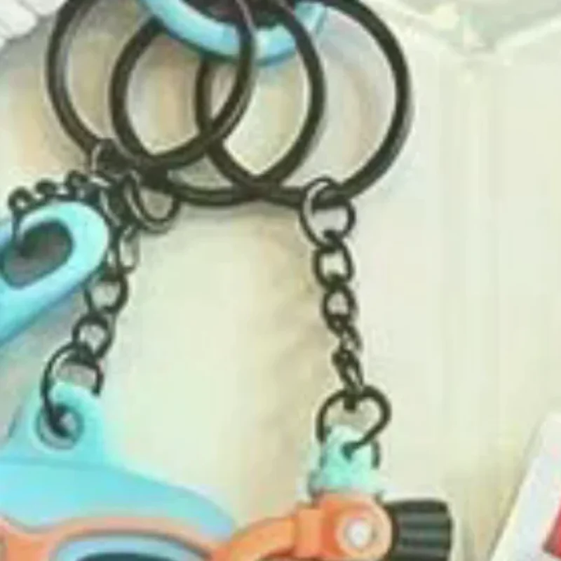 Cute Diving Themed Silicone Keychain With Wrist Lanyard Mini Gear Charms For Divers Daily Use Bag Decoration
