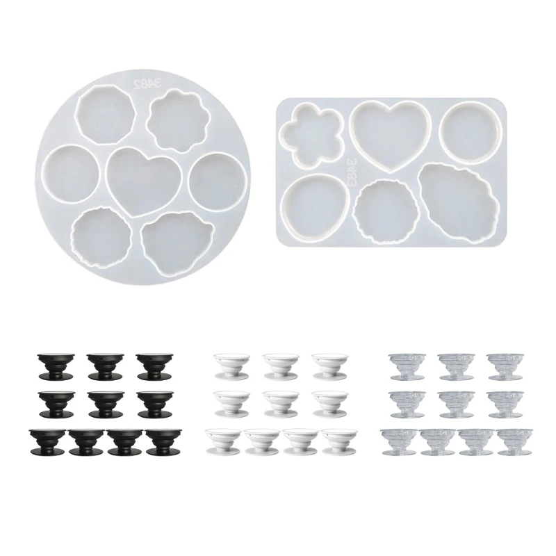 Phone Handle Mold with Bracket Suitable for Crafts Phone Holder Jewelry Making