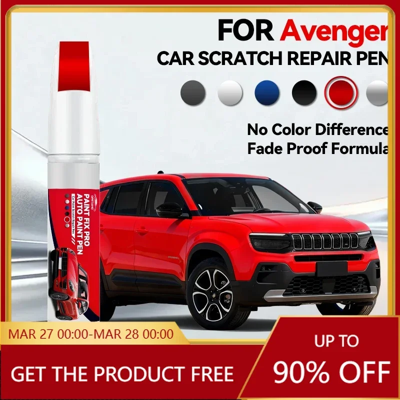 

Ручка-карандаш для ремонта автомобильной краски для Jeep Avenger 2023-2025: аксессуары для устранения царапин, синий, белый, желтый, серый (2B), черный