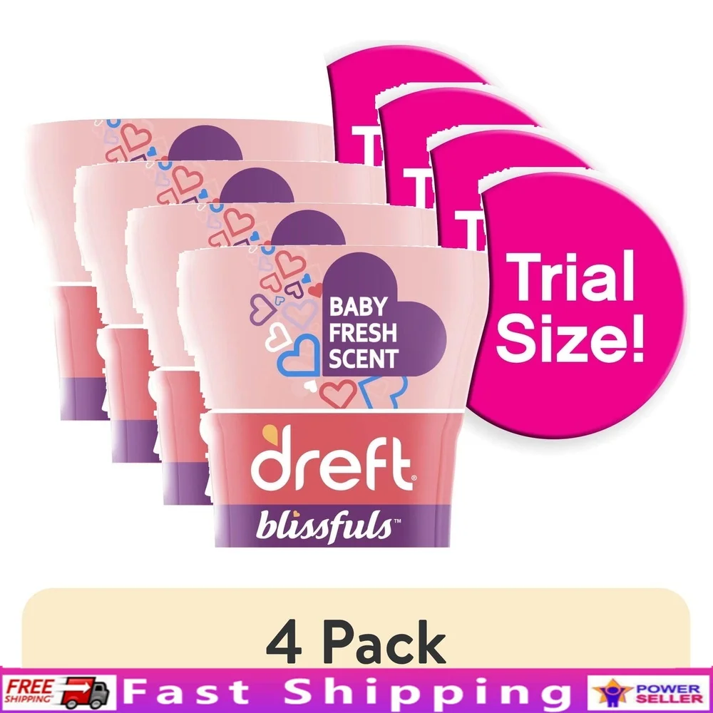 

4 упаковки Baby Blissfuls, бусины-усилители ароматов для стирки, устраняющие свежие запахи, концентрированные, высокоэффективные, 5 унций, детская одежда