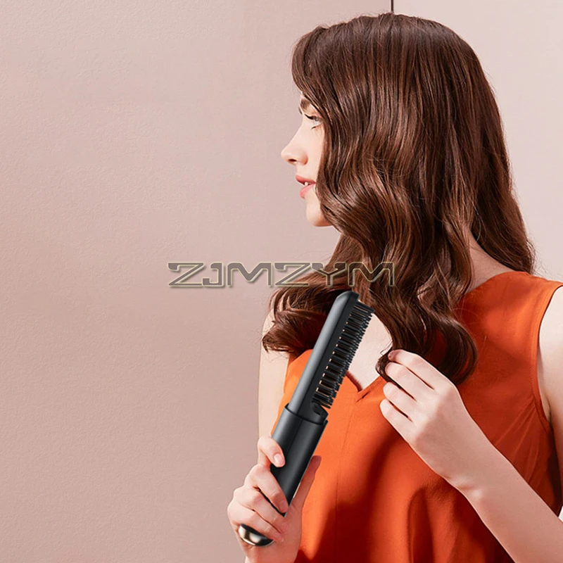Щетка для выпрямления волос для женщин, 3 режима температуры, горячая щетка для выпрямления волос, против ожогов, щетка для выпрямления