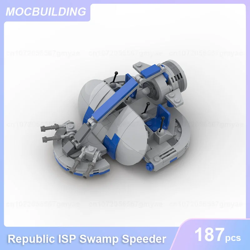 Republic ISP Swamp Speeder Mini Scale Model MOC Building Blocks DIY Assemble Bricks Educational Collection Toys Gifts 187PCS