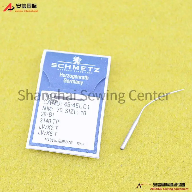 10pcs German Schmetz Needles Herzogenrath Needle 29BL 29-BL LW*2T LW*6T 2140TP Prying Edge Needle Picking Pants Needles 9 10 12