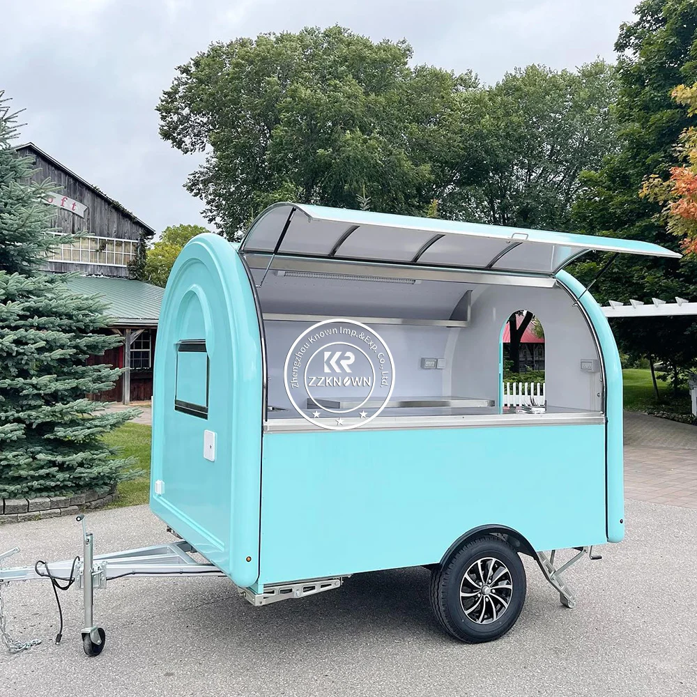 2024 OEM Mobile Fast Food Trailer Coffee Ice Cream Truck Kiosk Hand Push Food Cart Street Vending Truck Trucks For Sale