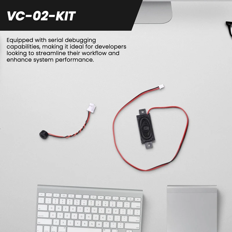 VC-02-Kit AI Intelligent Offline Voice Module Development Board With Serial Debugging Support