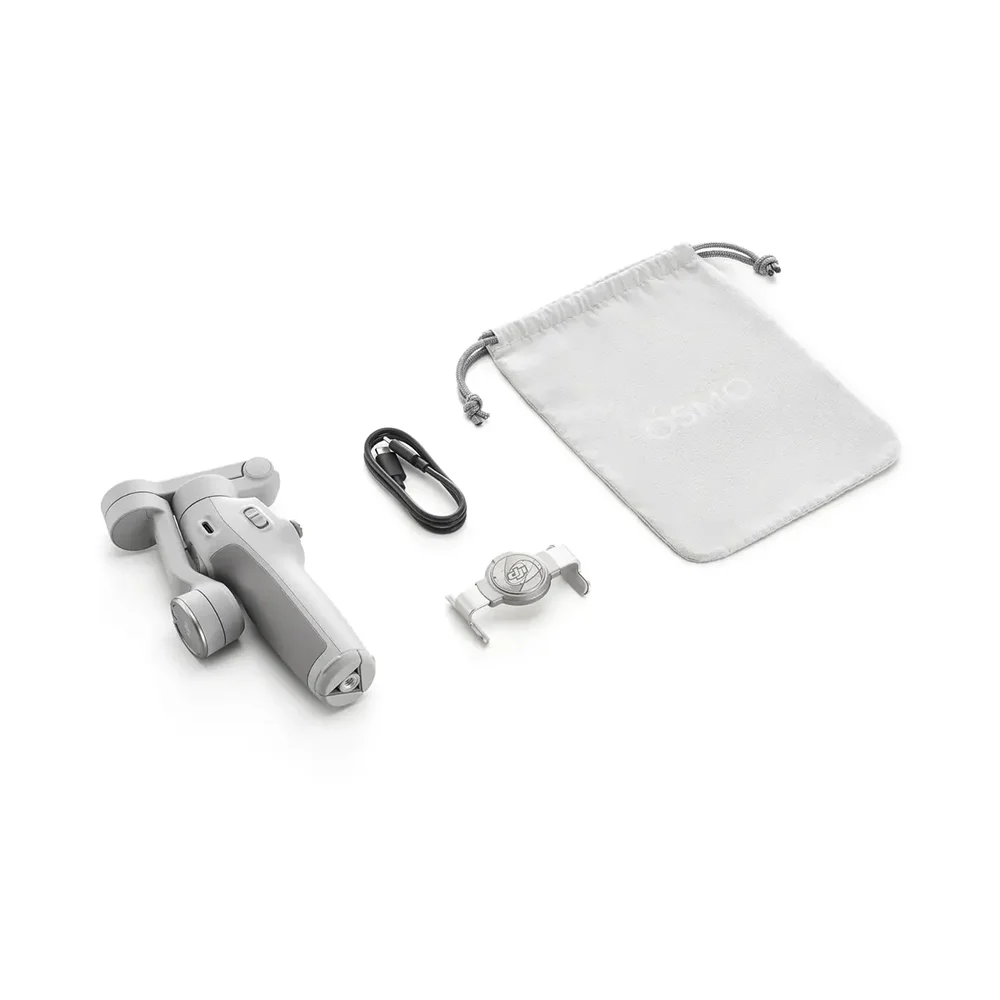 Estabilizador de Gimbal para Teléfono Inteligente DJI Osmo Mobile 7, Gimbal de 3 Ejes para Teléfono Móvil, Barra de Extensión y Trípode Integrados Originales, 10 Horas de Duración de la Batería, Carga del Teléfono 7