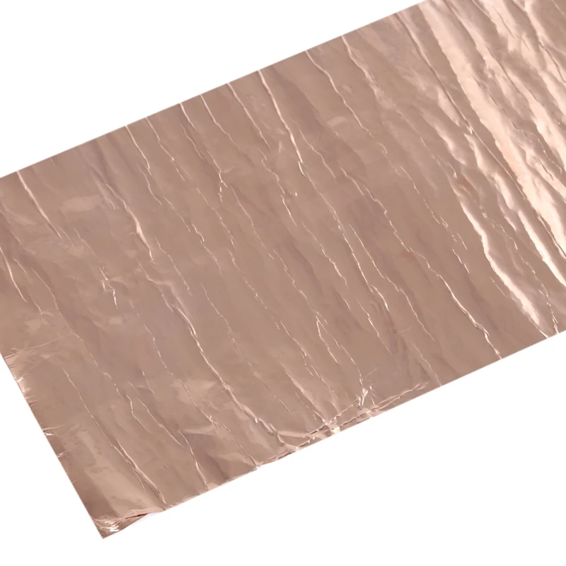 Fita de folha de cobre para proteção, folha condutora de dupla face 200x1000mm
