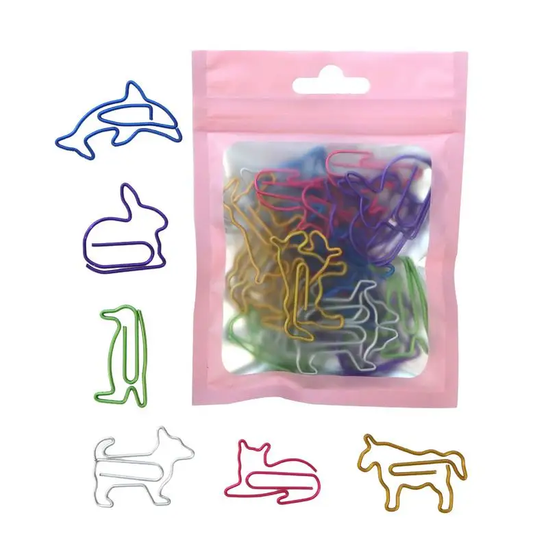 Assorted Paper Clips 30 Pices Mini Paper Clip Set Random Colorful School Gifts For Coworkers Women Men Teachers Students