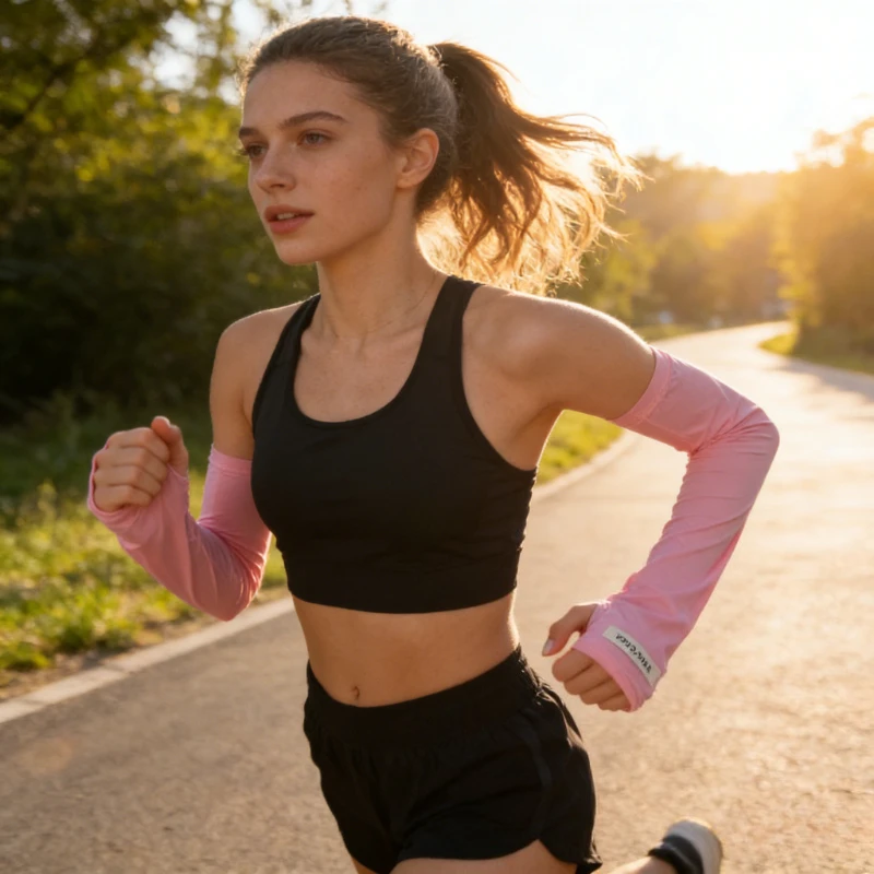 

Женские новые солнцезащитные и УФ-устойчивые нарукавники из ледяного шелка, летние дышащие длинные рукава для велоспорта на открытом воздухе