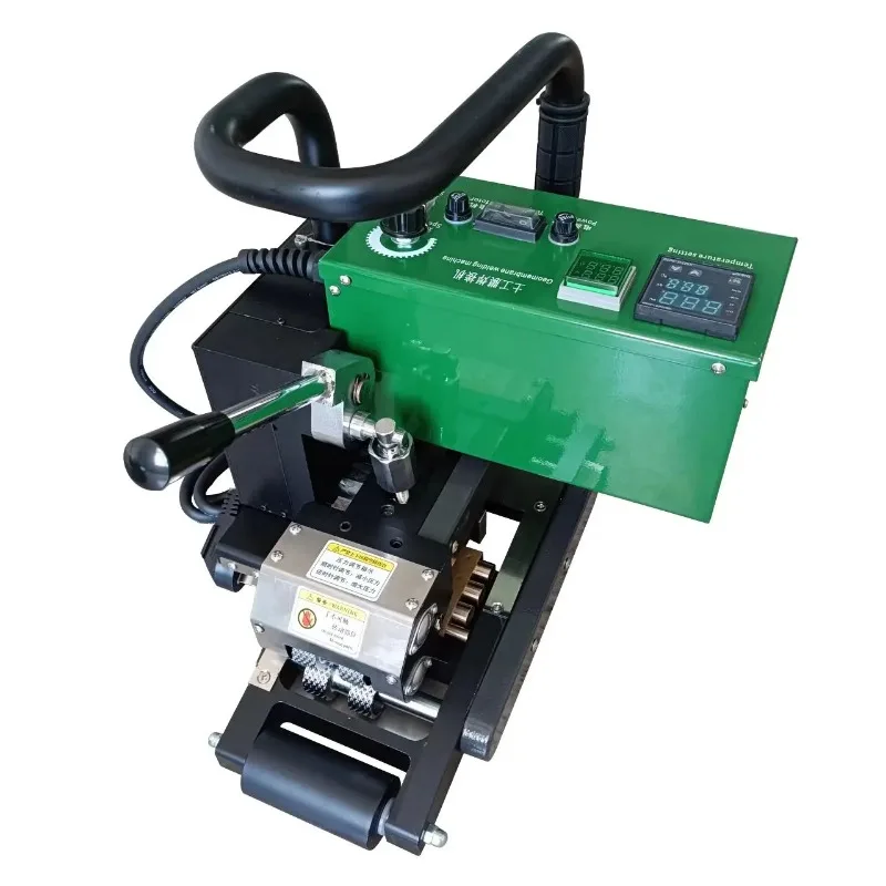 2100W Hot Wedge Welding Machine for HDPE Geomembrane Overlap - Industrial Welder with Digital Temperature Control & LED Display