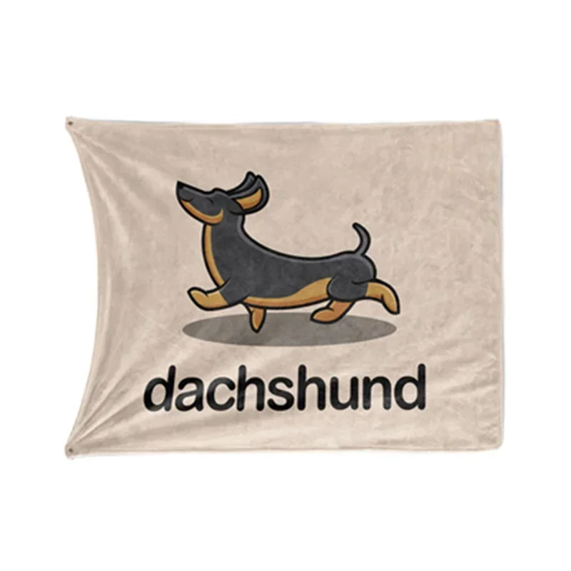 Dachshund Sausage Hot Dog Kawaii Children Cute Sauna Blanket Naper Wrap Cover Cape Beach Queen Couple King Size Sofa Decoration