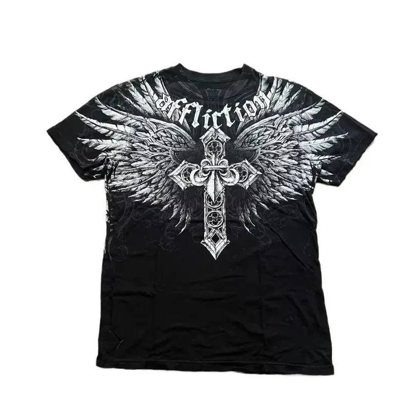 90er-Jahre-T-Shirt im melancholischen Stil mit 3D-Druck, großes Herren-T-Shirt, schnell trocknend und atmungsaktiv, geeignet für Outdoor-Aktivitäten – Detail 5