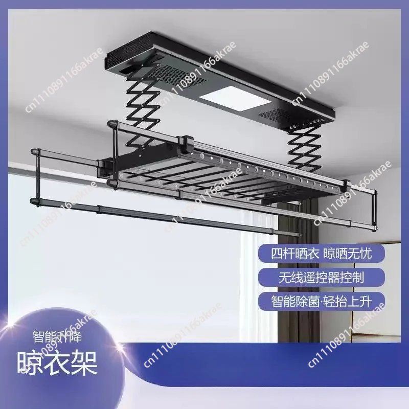 for Telescopic Clothes Dryer Electric Clothes Hanger Intelligent Remote Control Lifting Household Clothes Dryer Balcony