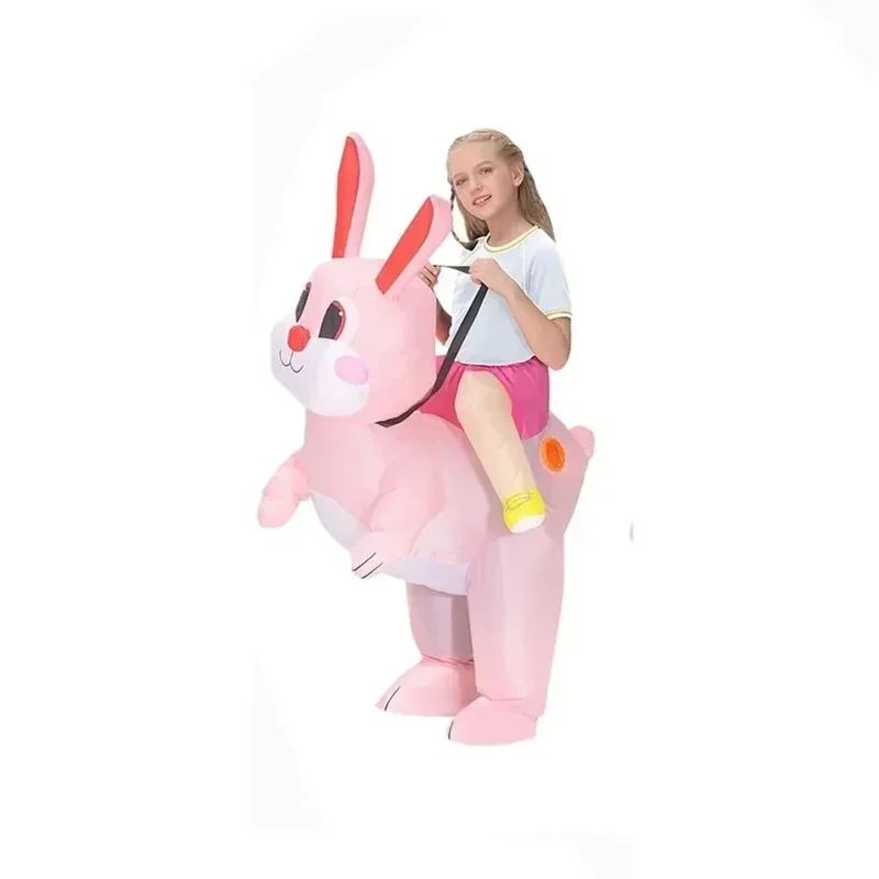 SN66 Easter Inflatable Bunny Costume Adult Cute Pink Blue Rabbit Costumes for Easter Purim Carnival Mascot Funny Animal Cosp2@w$