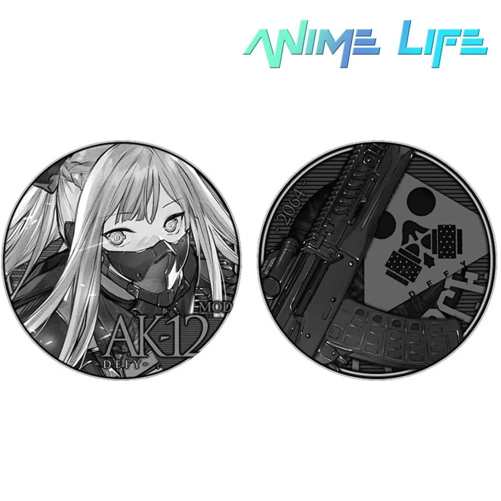 

Official Original Game Girls' Frontline AR Team AR15 AN94 M4A1 AK12 Commemorative Copper Coin Collection Anime Cosplay