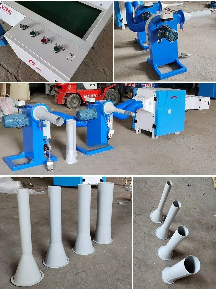 Cotton Fiber Balls Opening Machine PP Wool Carding Polyester Opener for Pillow Filling