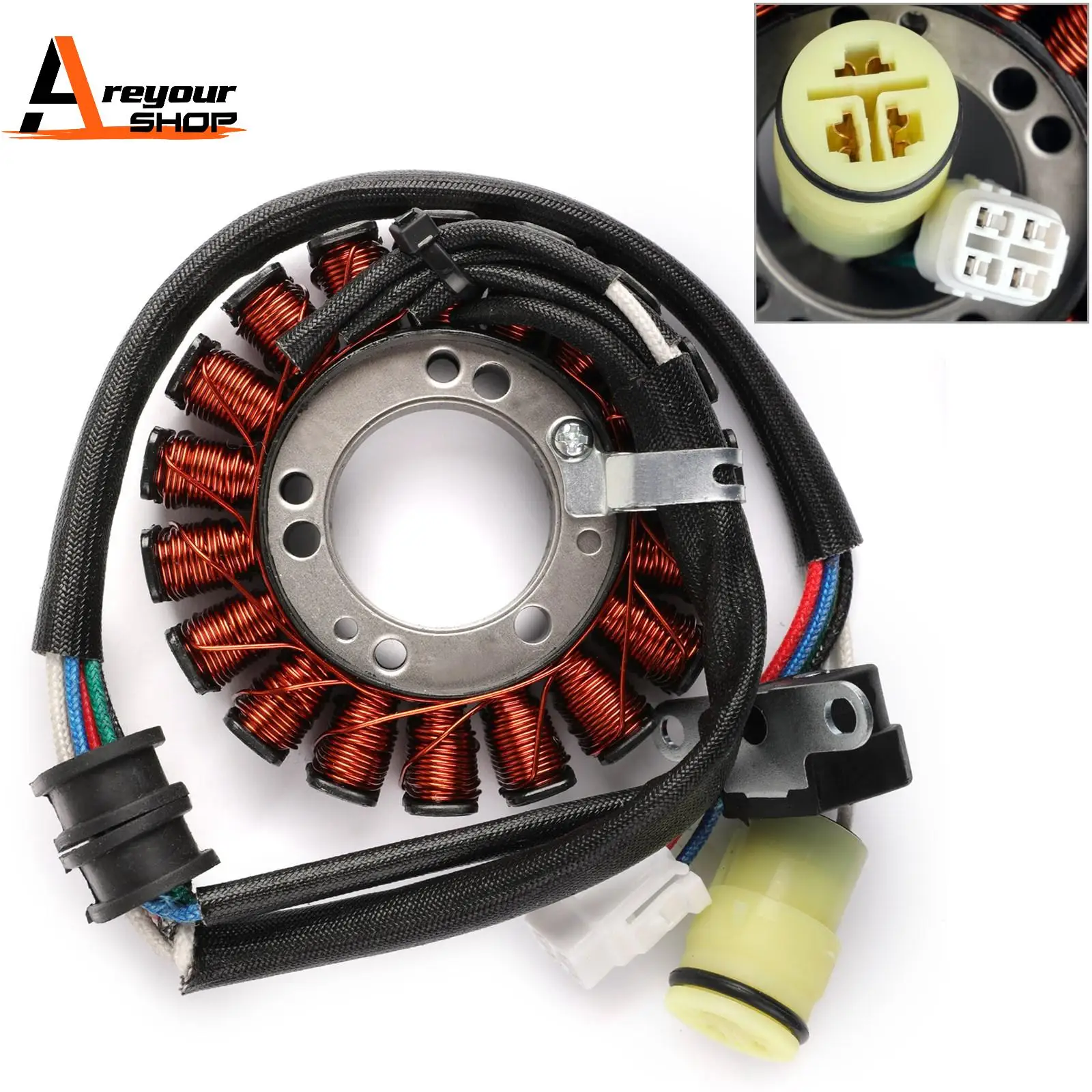 

Magneto Generator Stator Coil for Yamaha YFM250 01-09 YFM660 01-05 1P0-H1410-00