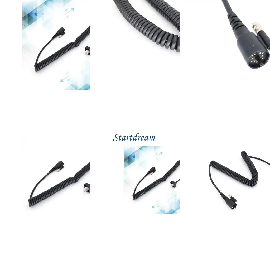 

Mic Speaker Cable Flexible Spring Line For TK-690 TK-790 TK-890 TK-5710 TK-5810 K92C