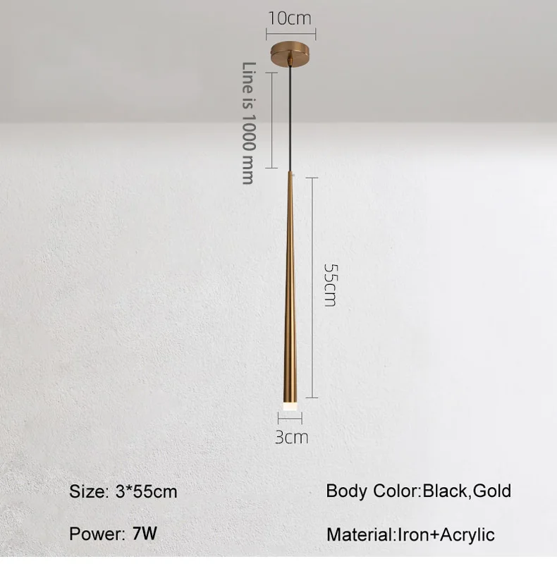 โคมไฟระย้า LED ทันสมัยแบบนอร์ดิกสำหรับห้องนอนหัวเตียง7W AC100-220V หลอดสำหรับครอบครัวห้องครัวห้องอาหาร hiasan interior