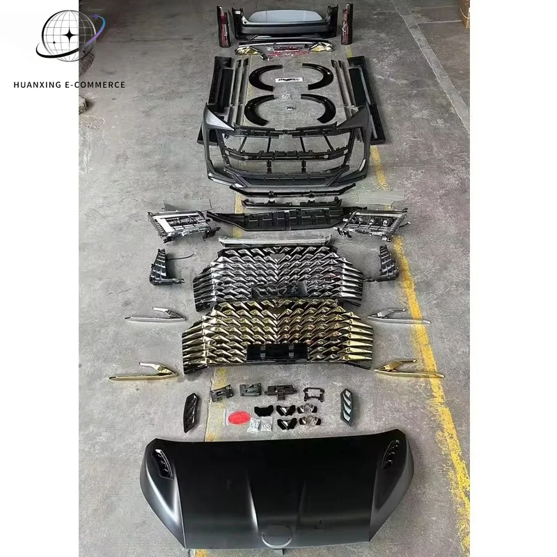 Conversion Kit Fits for Toyota Hiace 300 Low Roof 2019-2024 Super Grandia Majesty Facelift Body Kit Customization