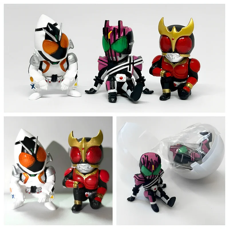 【มีสินค้าในสต็อก】 ของเล่น Bandai Twisted Egg Sitting Still Waiting Kamen Rider W Emperor Riding Empty My Fourze Ornament 2