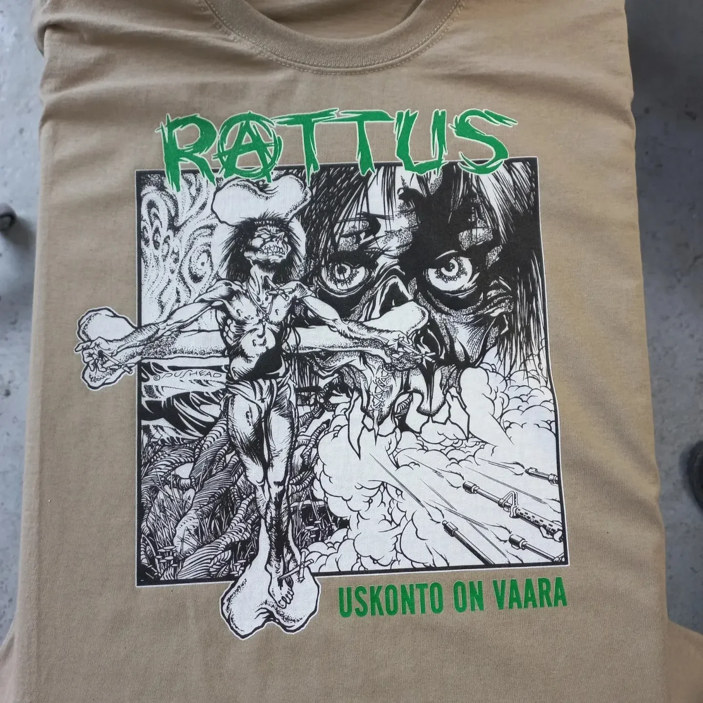 Rattus Crust D Beat Merch Punk T Shirt Prints Pushead