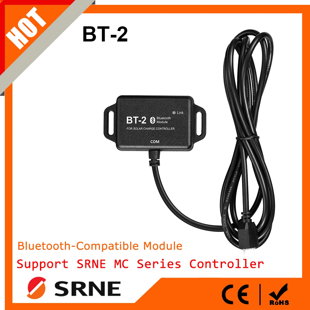 

SRNE BT-2 Solar Controller Extend Bluetooth Communication Bluetooth Adapter Cooperate With Mobile Phone App For SR-MC Series