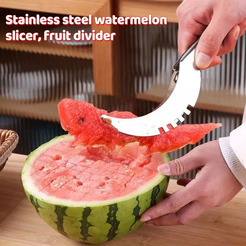 Stainless Steel Windmill Watermelon Cutter 1 Piece Quick Fruit Slicer Artifact For Kitchen Salad Tool