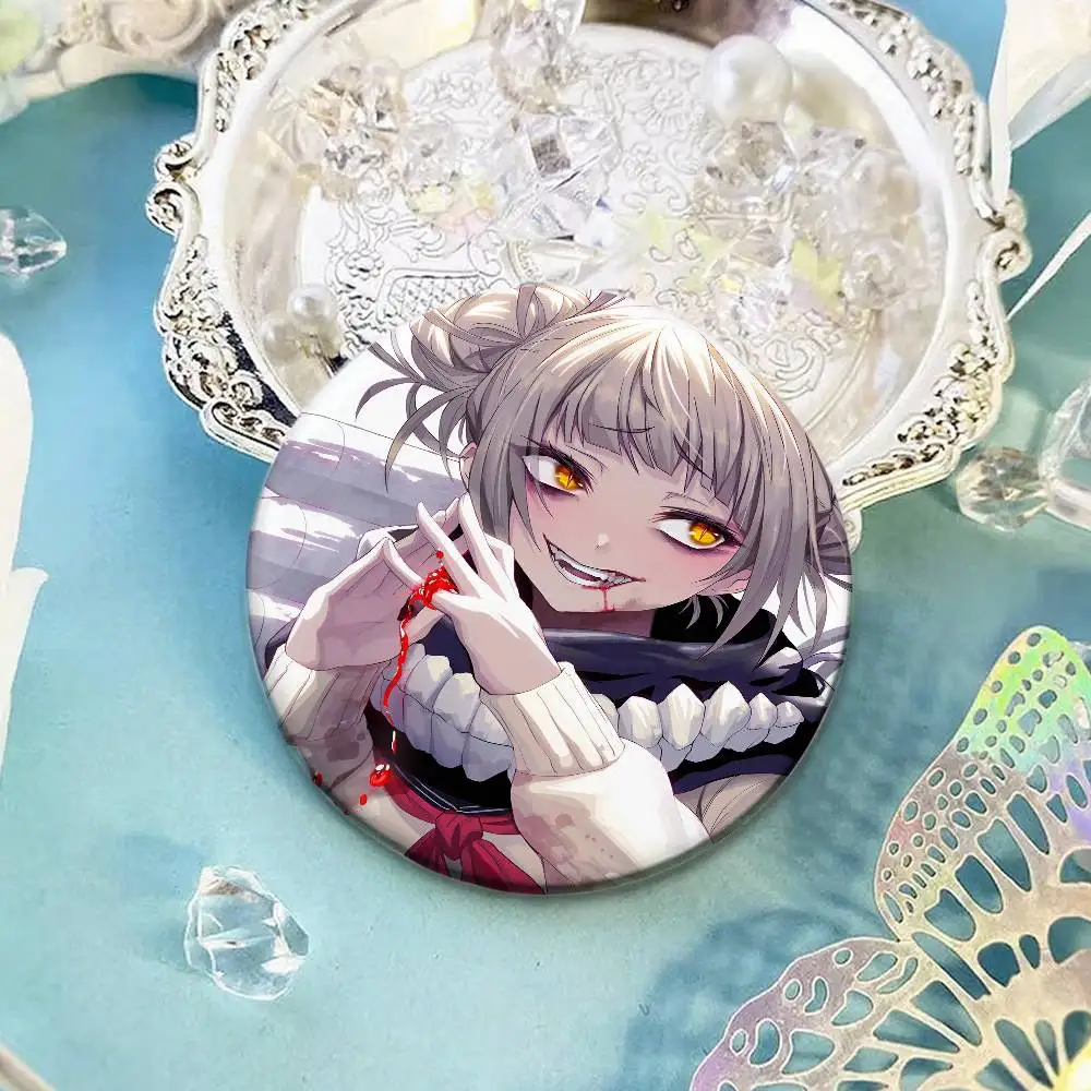 بلدي بطل الأكاديمية Himiko توغا شارات زر PinsBrooch الإبداعية مضحك يقتبس شارة الملابس على ظهره مجوهرات هدية للأطفال الأصدقاء