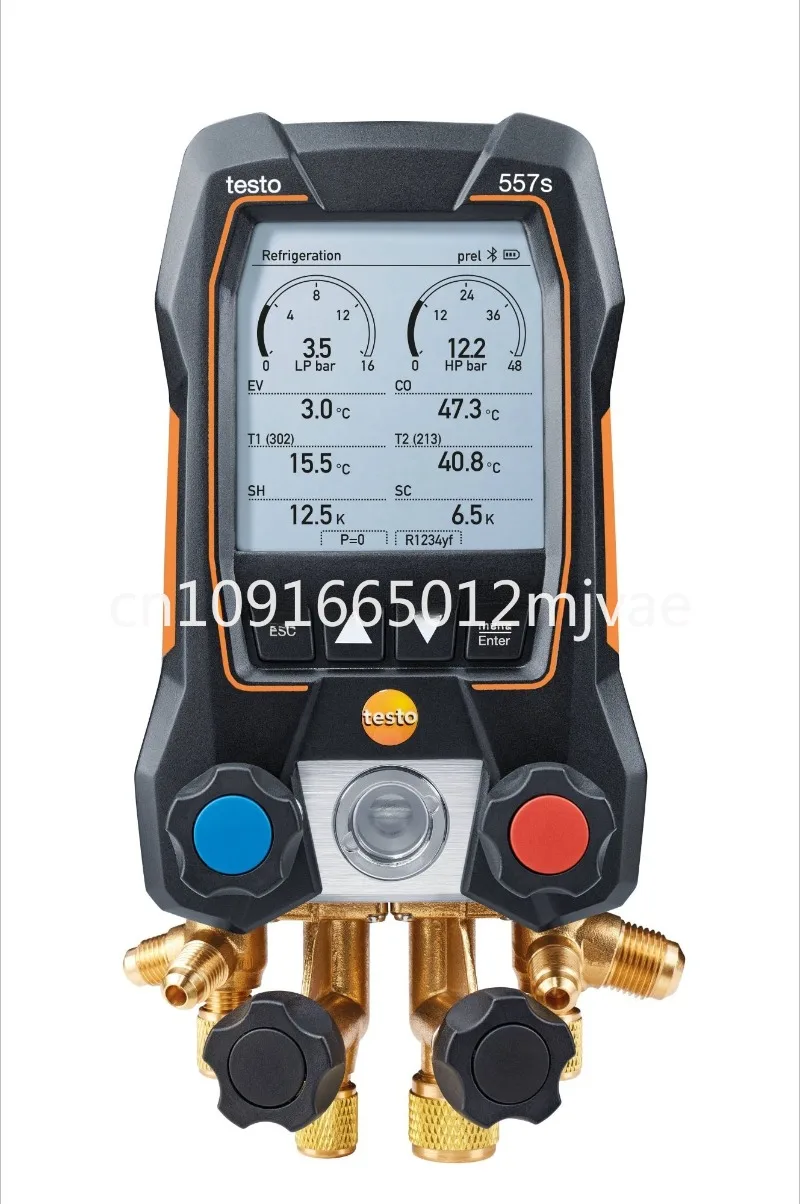 

Testo 557s Smart Vacuum Kit Digital Manifold With Wireless Vacuum and Clamp Temperature Probes Bluetooth 0564 5571 testo557s