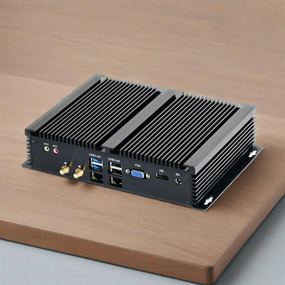 2025 OBAL 12V كمبيوتر صغير بدون مروحة صناعية مع I7 10510U Win 11 Linux SIM 6COM كمبيوتر قوي مدمج في المخزون