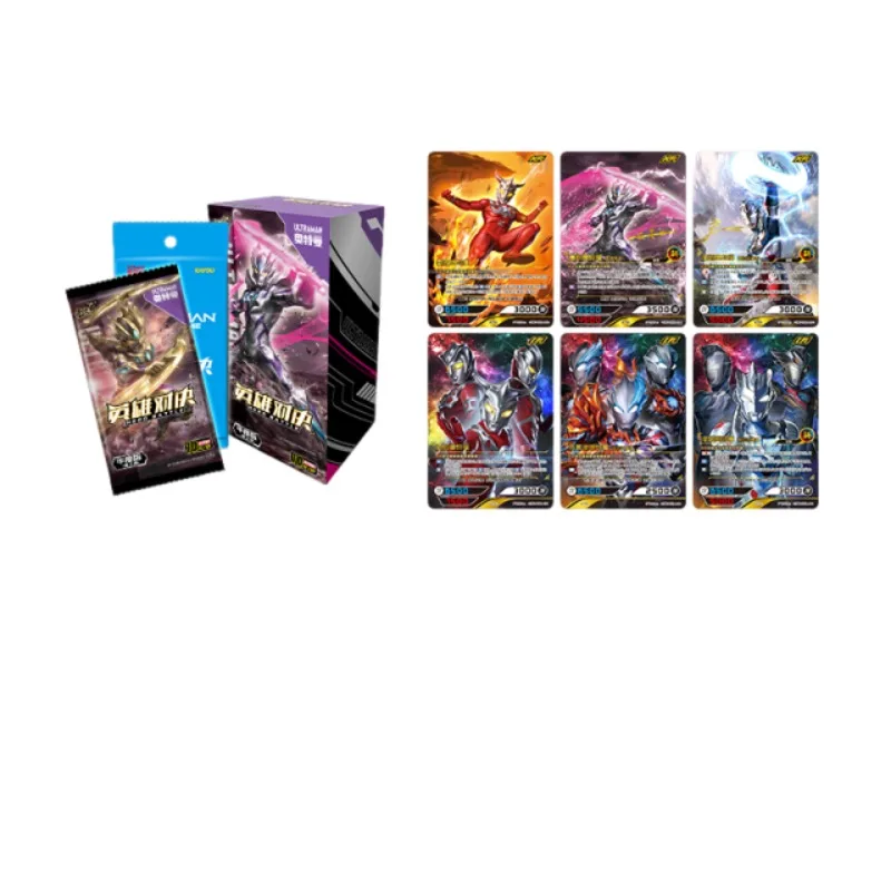 KAYOU Ultraman Card Hero Duel Annual Edition – KR Full-Star Battle Card Pack, offizielle Spielzeug-Sammelkarten, Weihnachtsgeschenke