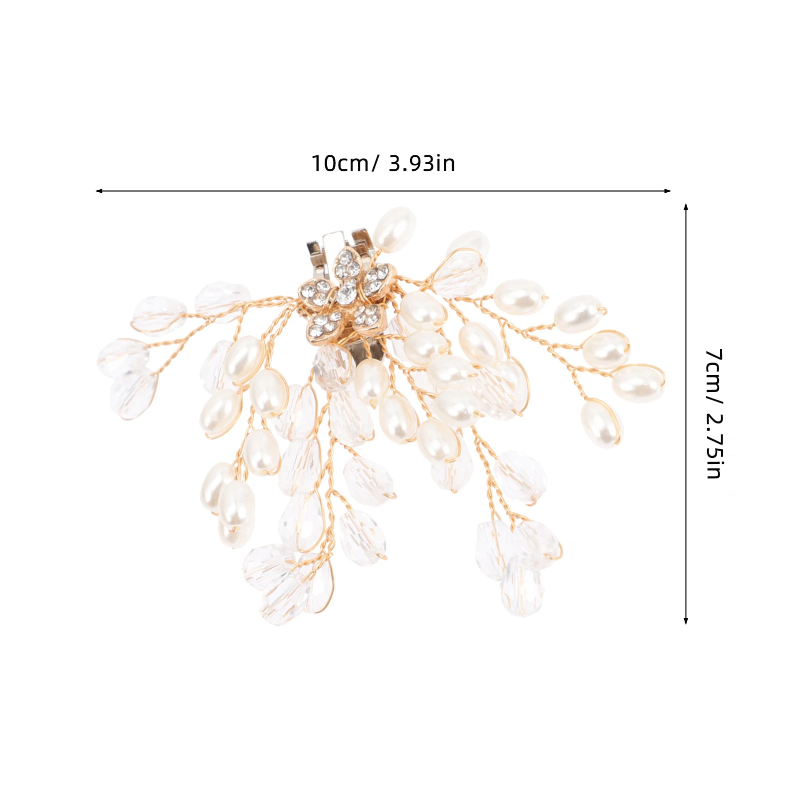

2 Pcs Wedding Shoe Clips Decorative Rhinestone Pearl Buckles Versatile For Bridal Shoes Heels S Accessories Storage