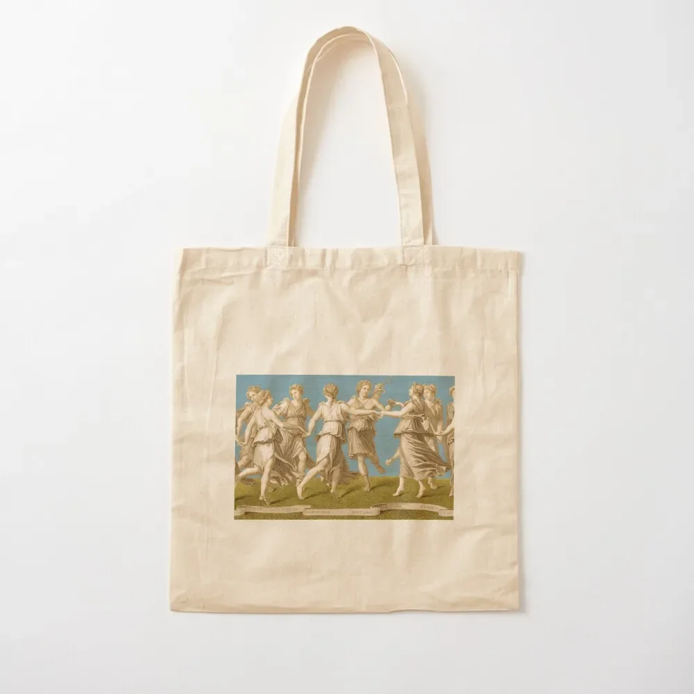 

Dance of Apollo with the Nine Muses Tote Bag reusable shopping bag shopping bag logo shopper bags Women's shopper