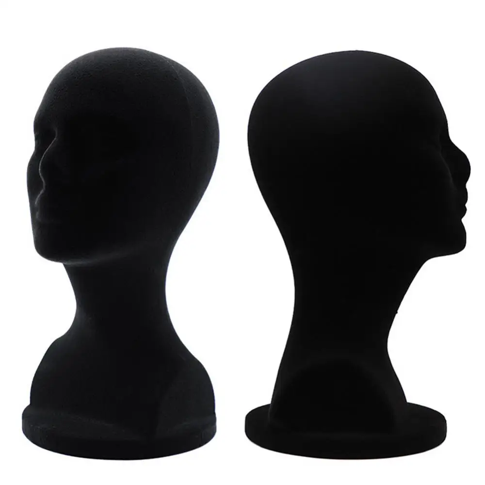 Flocking Foam Head Mold Wig Hat Bracket DIY Props Headwear Display Props Male Glasses Holder DIY Shooting Props Styling Tools