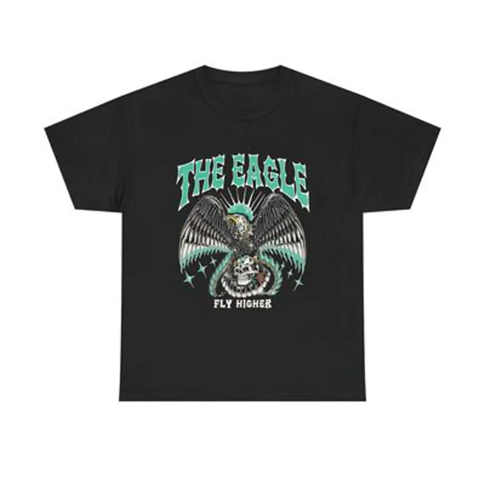 The Eagle Fly Higher T Shirt Heavy Cotton NEW  vintage Washed Versatile Stylish graphic Stretched designer clothes Breathable