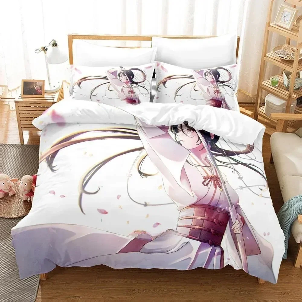 أزياء أنيمي الجحيم الجنة Jigokuraku طقم سرير الكرتون ثلاث قطع مجموعة الكبار طفل غرفة نوم حاف مجموعات غطاء المنسوجات المنزلية #5