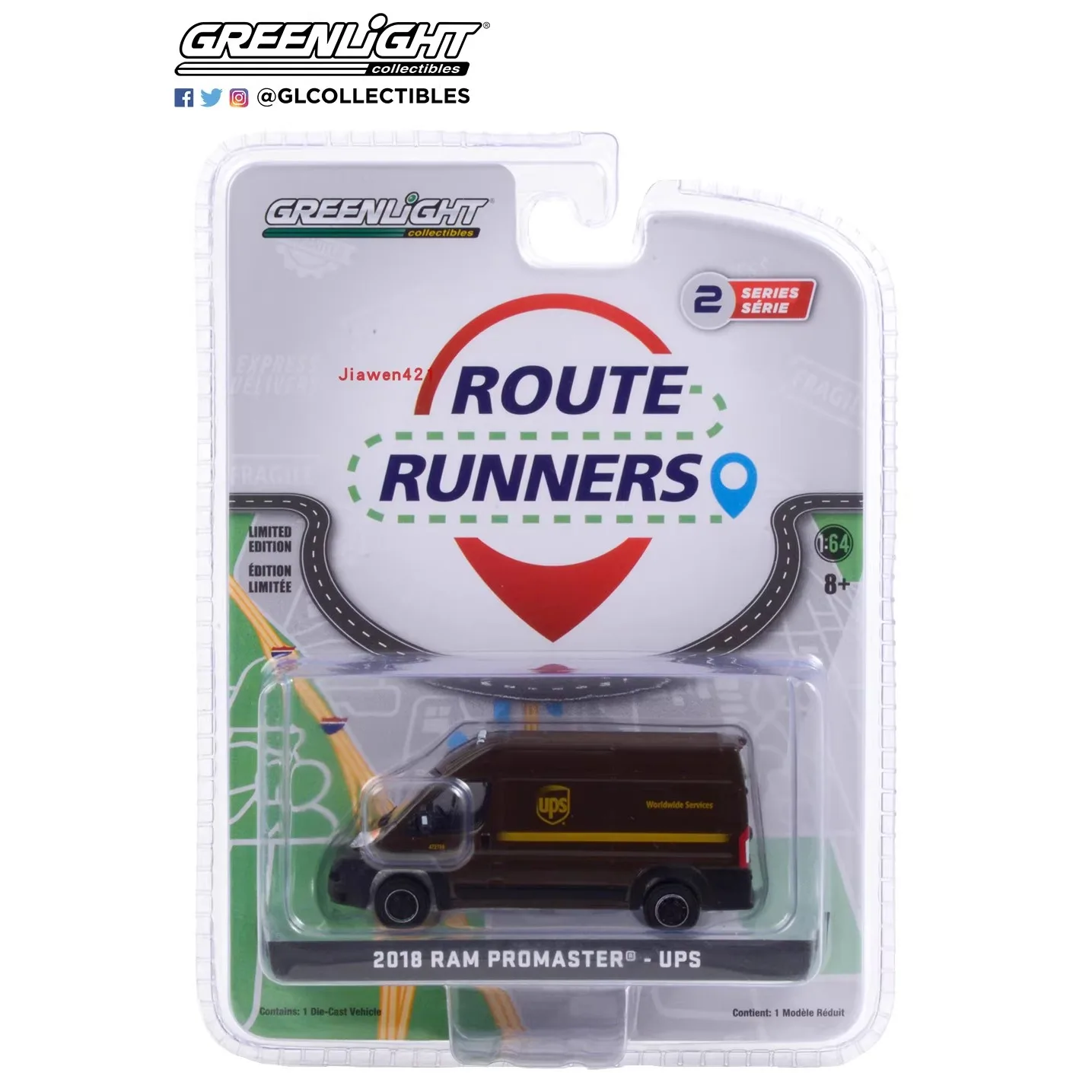 1:64 2018 Ram 2500 Cargo High Top - United Parcel Service (UPS) مقتنيات نموذج السيارة المتقدمة #3