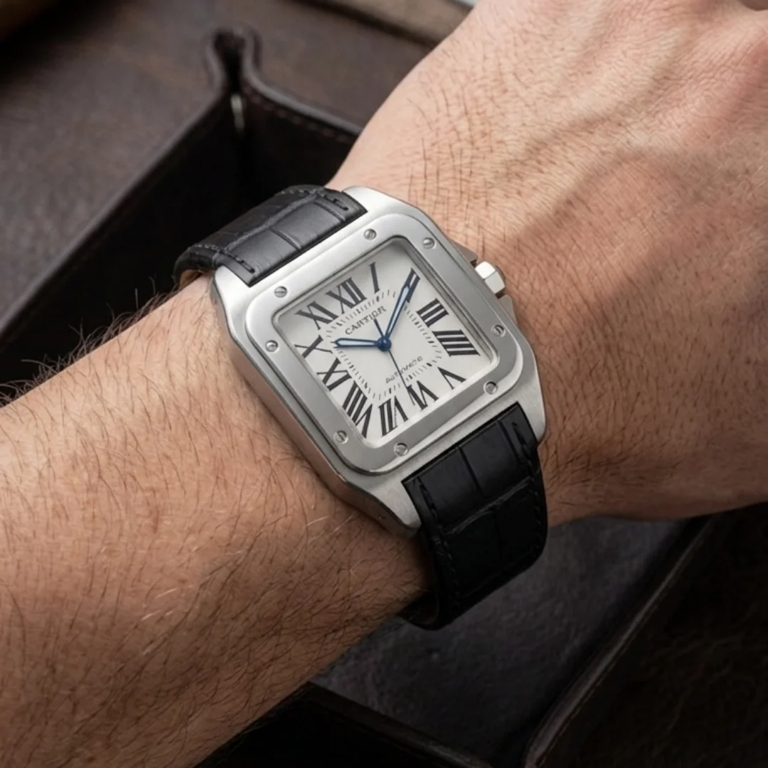 Cartier Watch Ballon Bleu - Pulseira de relógio em couro bovino